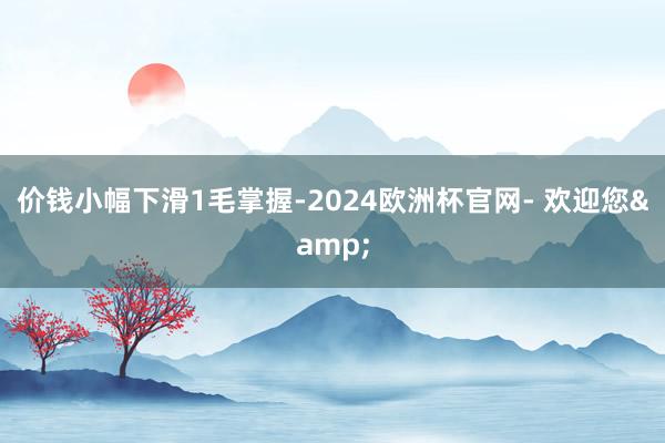 价钱小幅下滑1毛掌握-2024欧洲杯官网- 欢迎您&