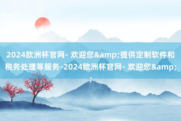 2024欧洲杯官网- 欢迎您&提供定制软件和税务处理等服务-2024欧洲杯官网- 欢迎您&