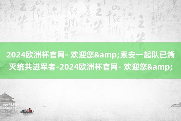 2024欧洲杯官网- 欢迎您&索安一起队已澌灭统共进军者-2024欧洲杯官网- 欢迎您&