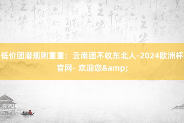 低价团潜规则重重：云南团不收东北人-2024欧洲杯官网- 欢迎您&