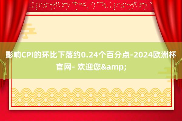 影响CPI的环比下落约0.24个百分点-2024欧洲杯官网- 欢迎您&