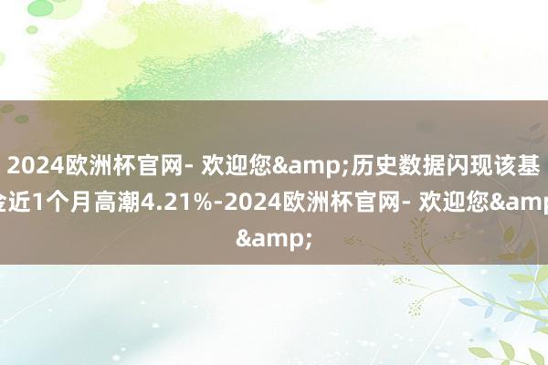 2024欧洲杯官网- 欢迎您&历史数据闪现该基金近1个月高潮4.21%-2024欧洲杯官网- 欢迎您&